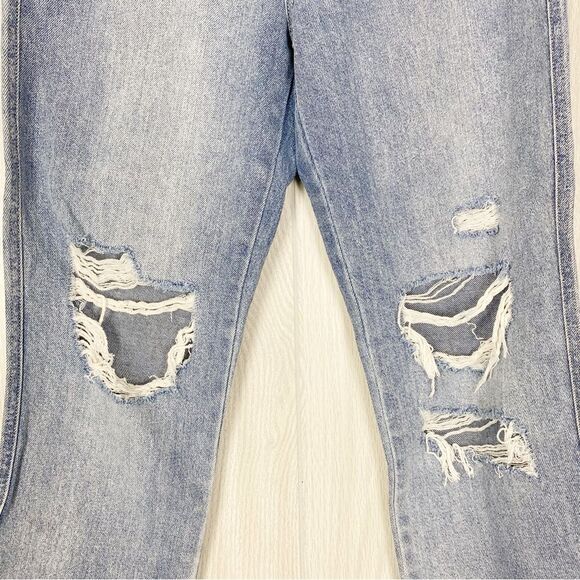 Flying Monkey | Apart High Rise Mom Ripped Straight Jeans Size 28 - Picture 8 of 11